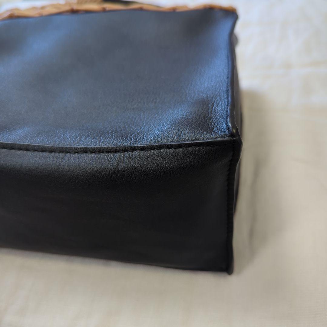 タイドウェイ　レザーかごバッグ