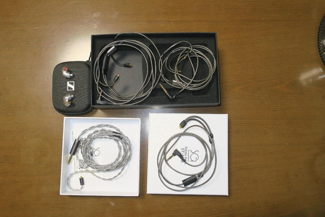 ゼンハイザー Sennheiser イヤホン IE 900と追加リケーブル