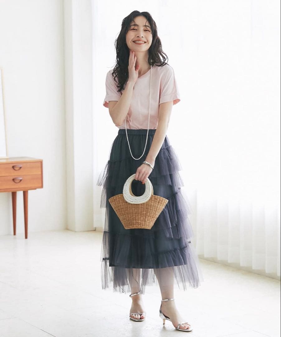 mimi203★パールハンドルバスケット★S チェーン付き