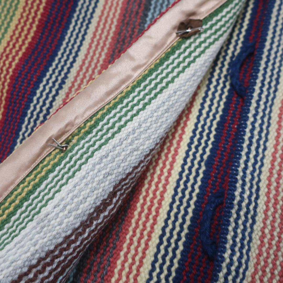 ORTEGA'S ウール ネイティブ ストライプ コンチョ ボタン チマヨベスト