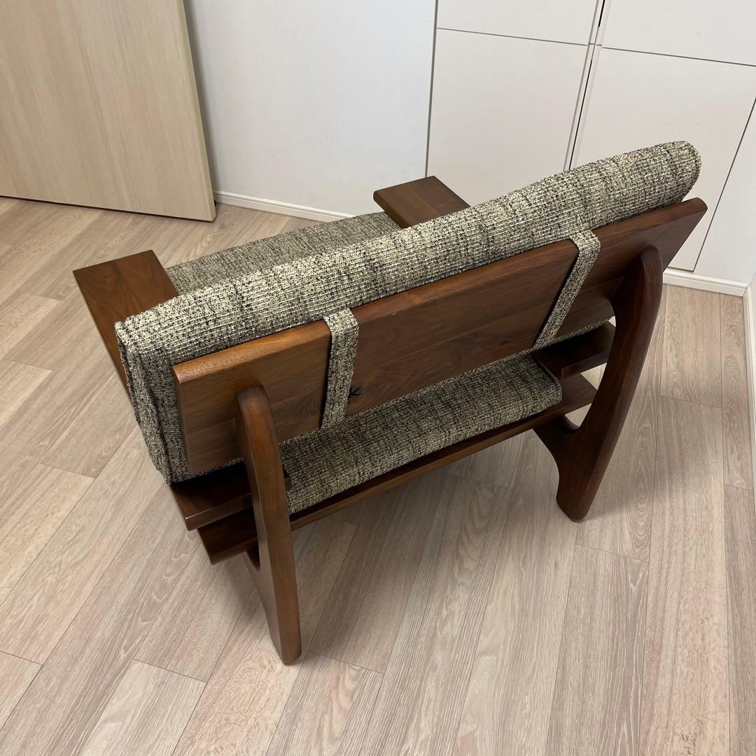 飛騨産業 森のことば Walnut 背クッション付きソファ 1P