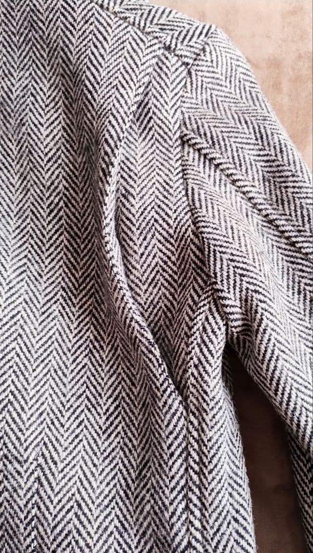 Harris Tweed ＊ TOKITO ウール100％ コート フード付き