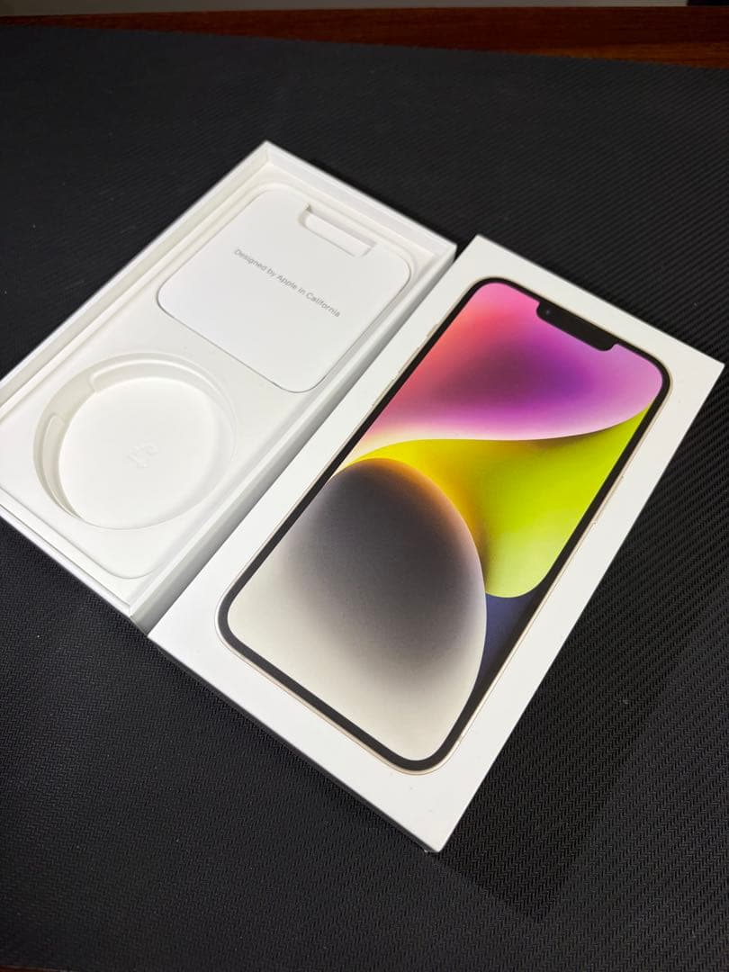Apple iPhone 14、128GB、箱付き、スターライト
