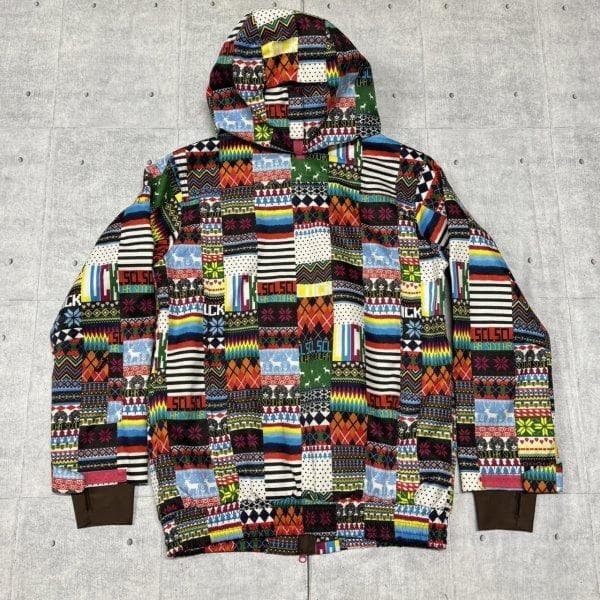 未使用 ScoLar セットアップ スキー スノボ ウェア 総柄 スカラー