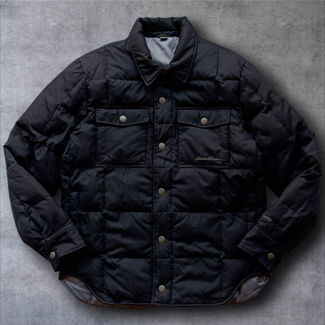 エディーバウアー ダウン シャツジャケット 650フィル 洗濯可 軽量 M