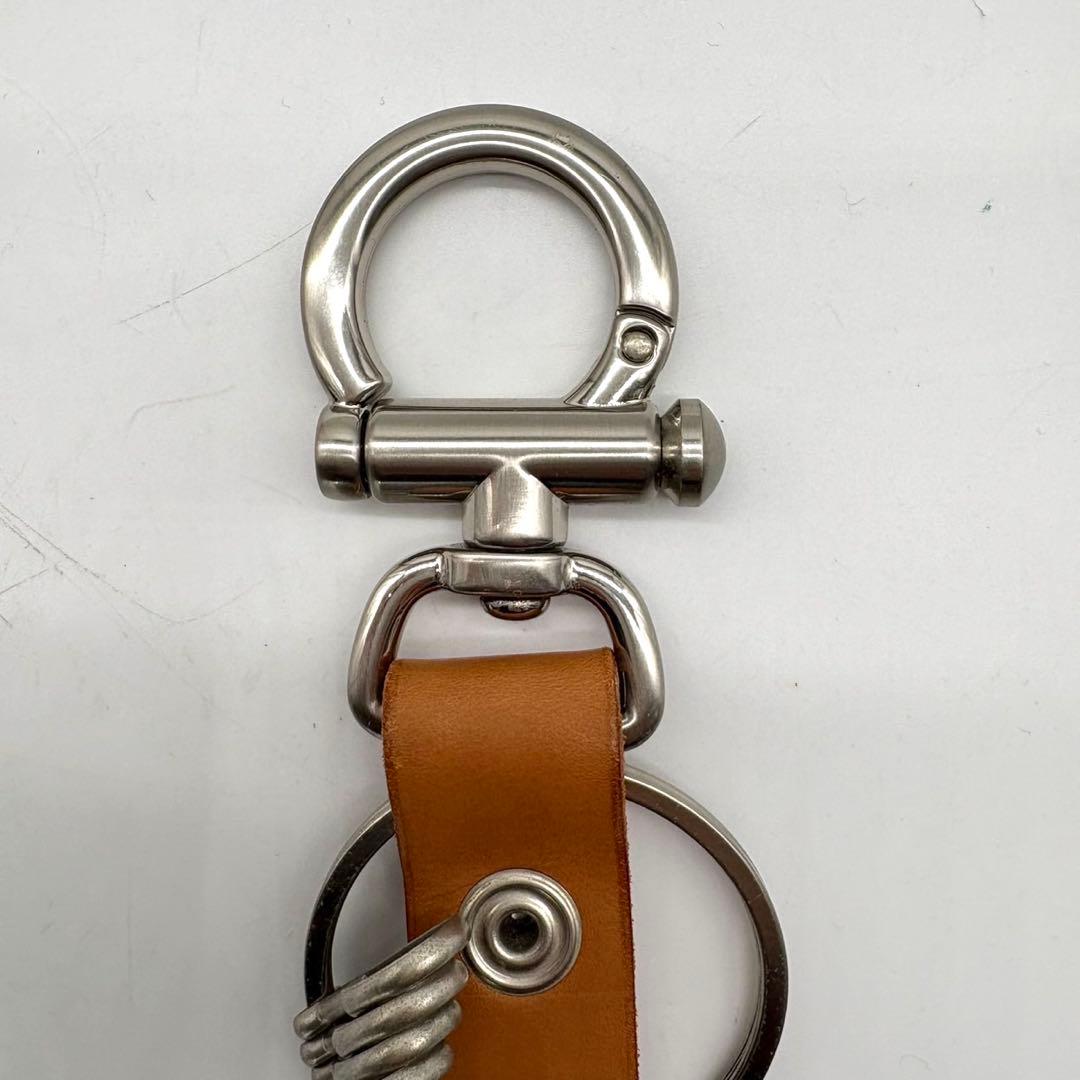 【極美品】Hender Scheme キーフロック レザー ブラウン フック