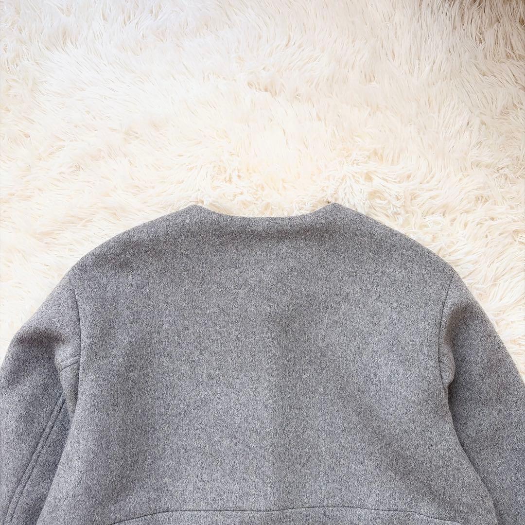 ジャーナルスタンダードレリューム　スーパーファインビーバークルーネックコート