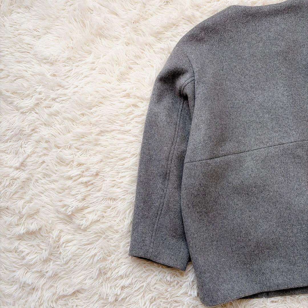 ジャーナルスタンダードレリューム　スーパーファインビーバークルーネックコート