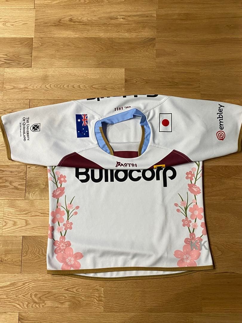 クイーンズランド大学　ラグビー部　試合用ユニフォーム　背番号13