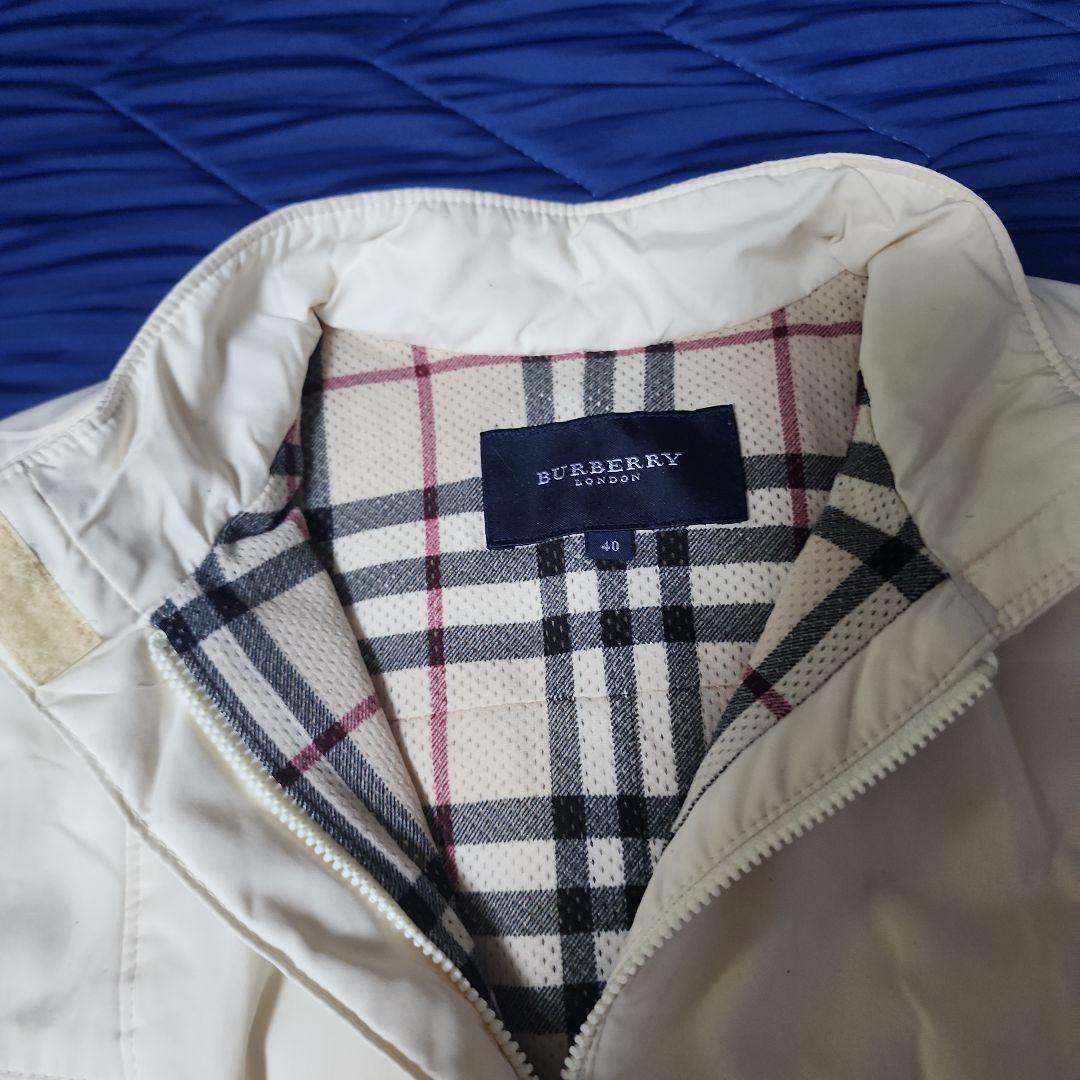 BURBERRY レディース ベスト 40 ホワイト