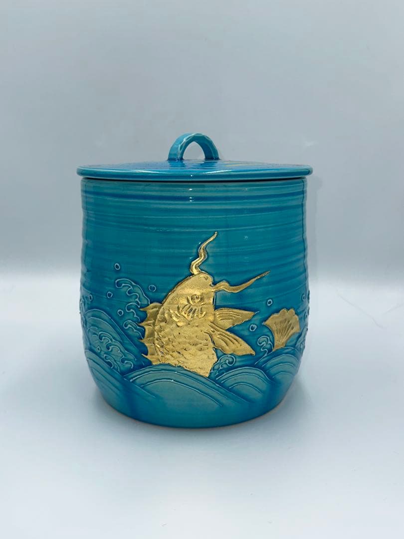 浅黄交趾荒磯　皆具　叶松谷作