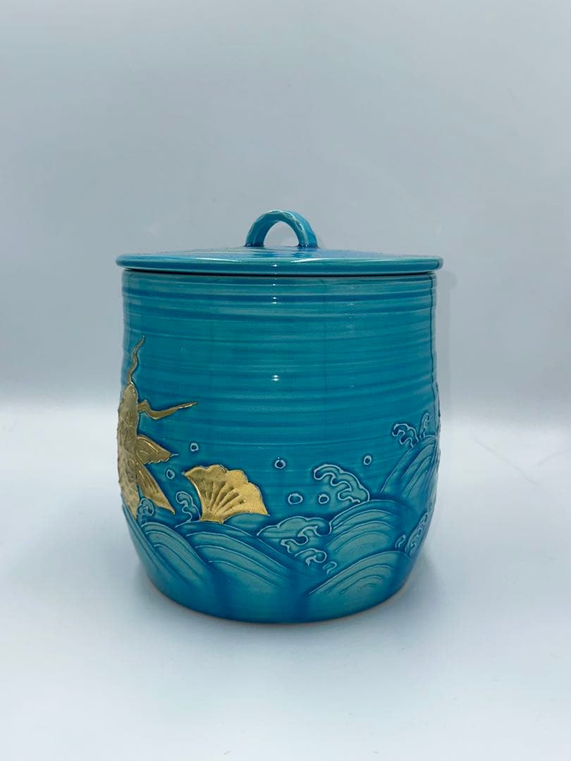 浅黄交趾荒磯　皆具　叶松谷作