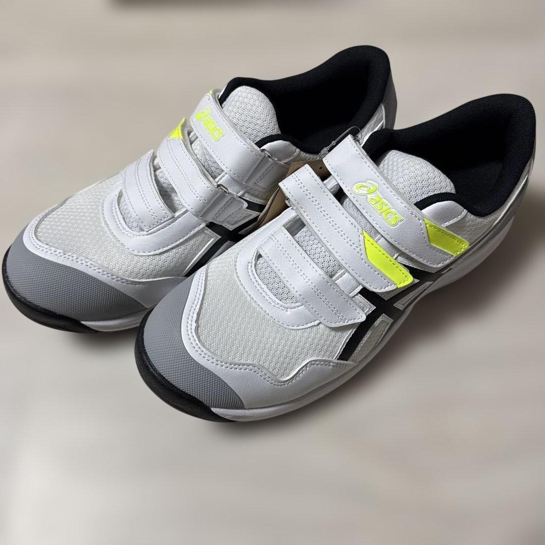 新品未使用　アシックス　安全靴　27.5 ホワイト　ブラック