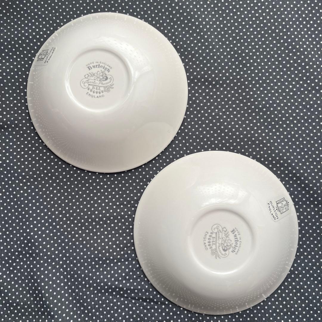 バーレイ アジアティックフェザンツ　シリアルボウル Burleigh ダブグレイ
