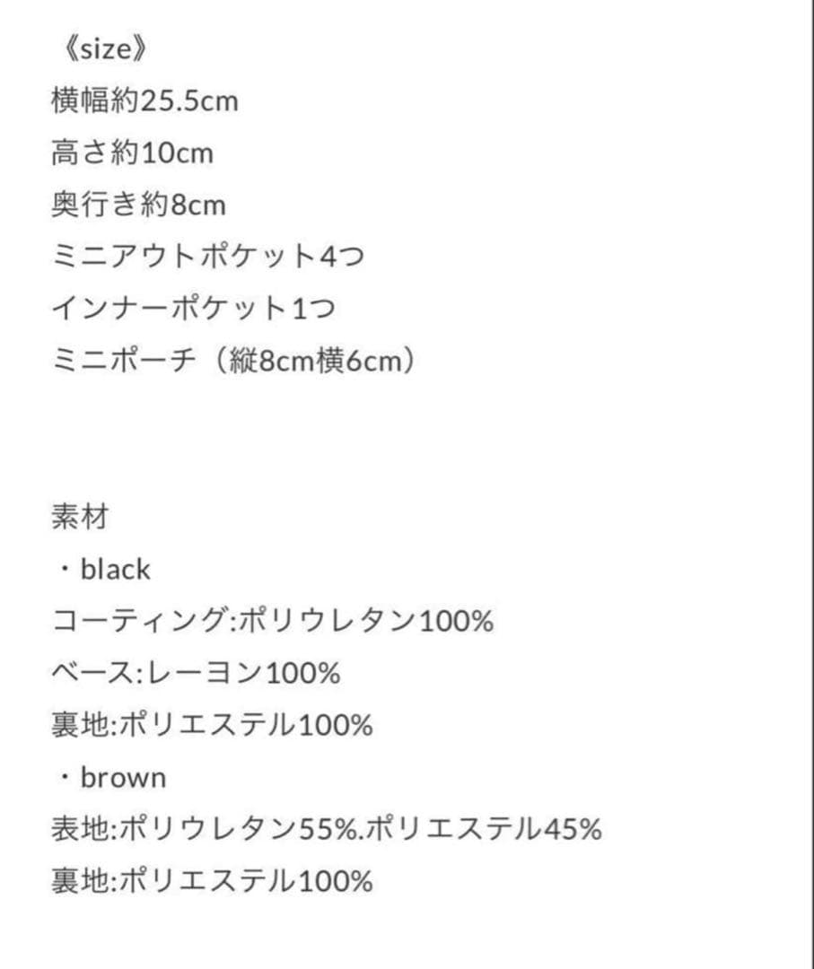 épine pouch Pocket bag black バッグ