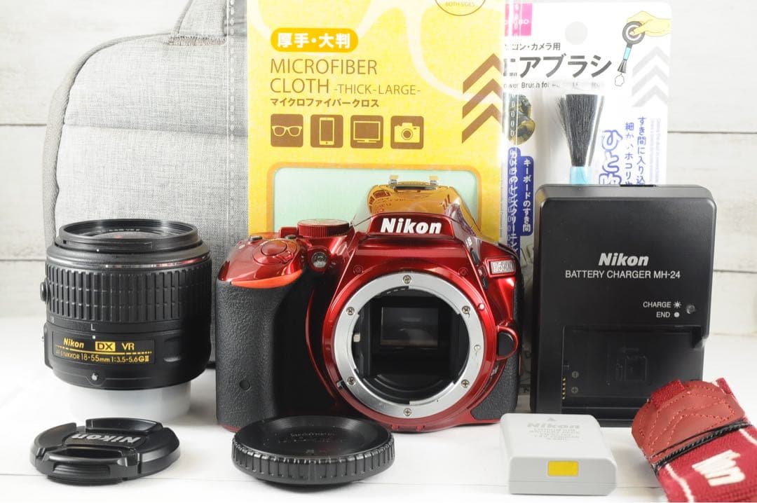 ❤️️希少レッドカラー❤️Wi-Fi &自撮り❤️Nikon D5500
