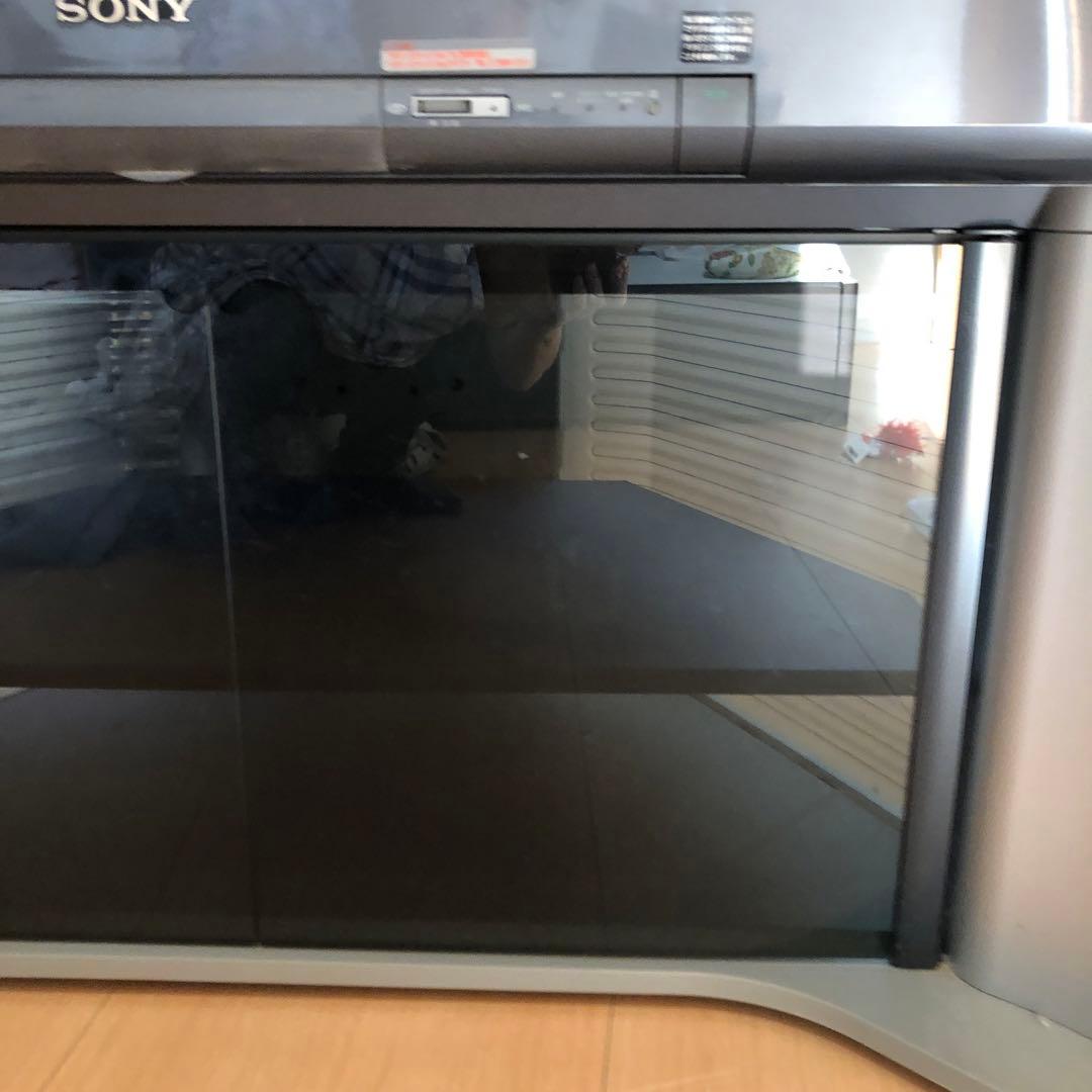 SONY ブラウン管テレビ Wega シルバー〔純正のスタンド付き）業者発送