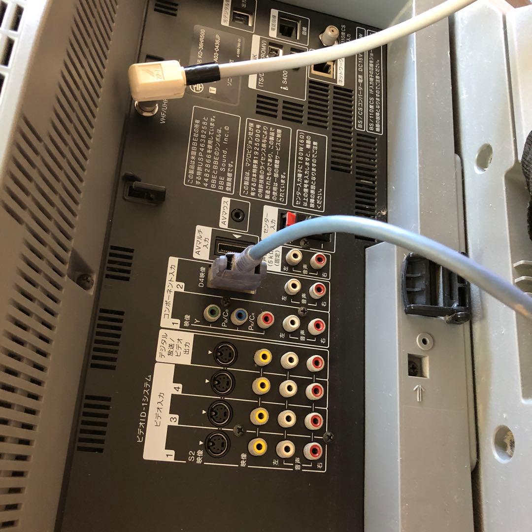 SONY ブラウン管テレビ Wega シルバー〔純正のスタンド付き）業者発送