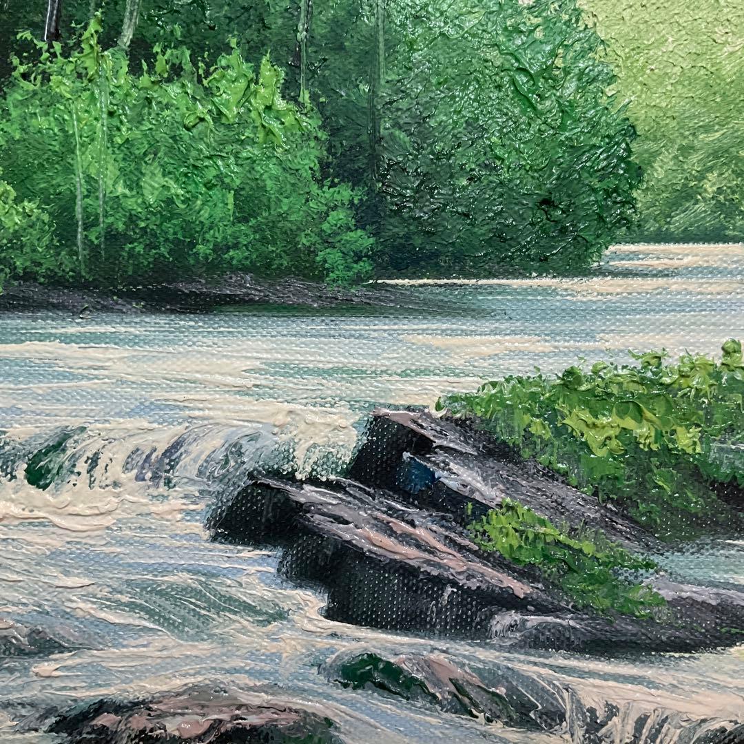 専用・絵画・額縁・油絵・岡 恵一・奧入瀬・F 4号・美術品・インテリア・雑貨