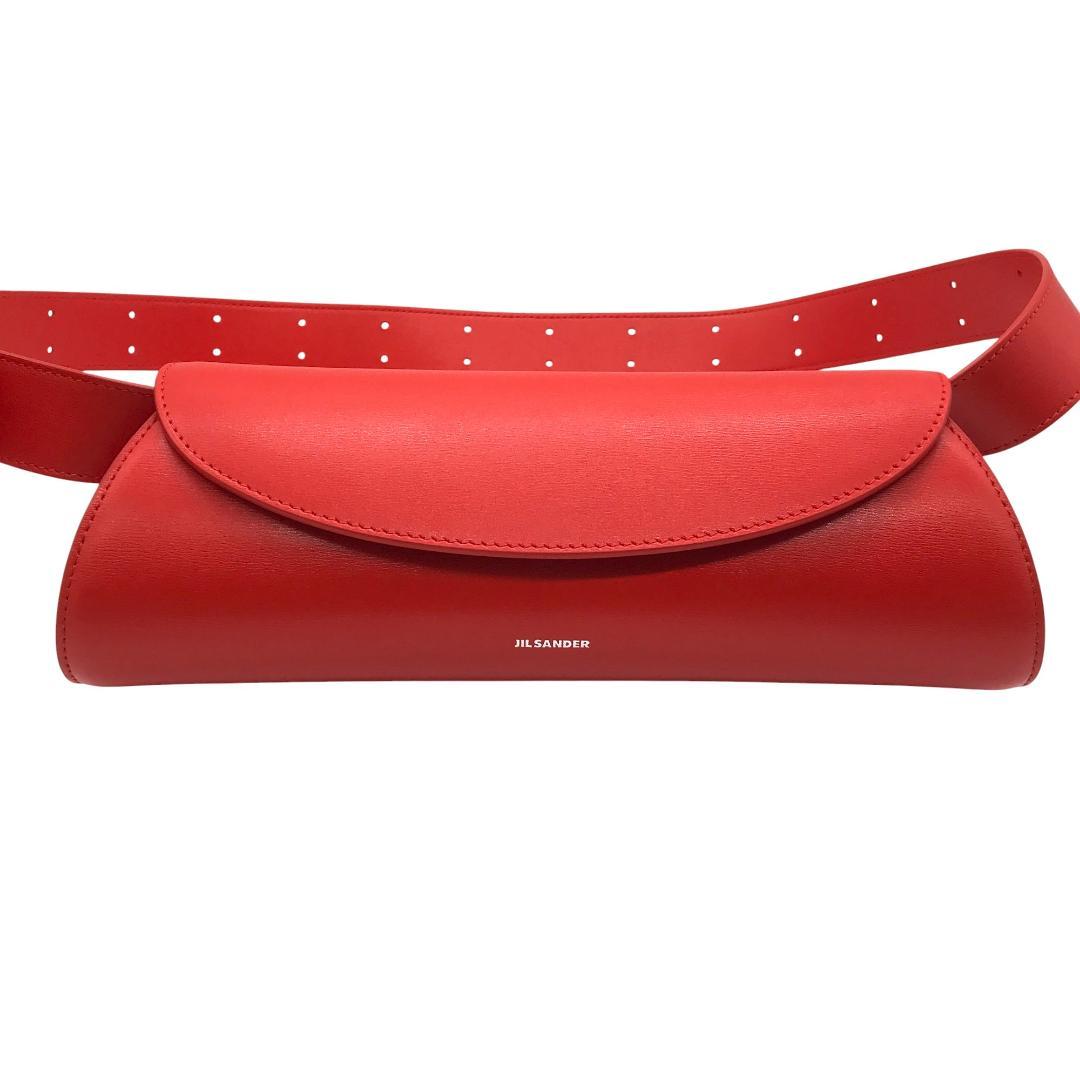 【現行品/極美品】ジルサンダー カンノーロ ショルダーバッグ スモール レッド