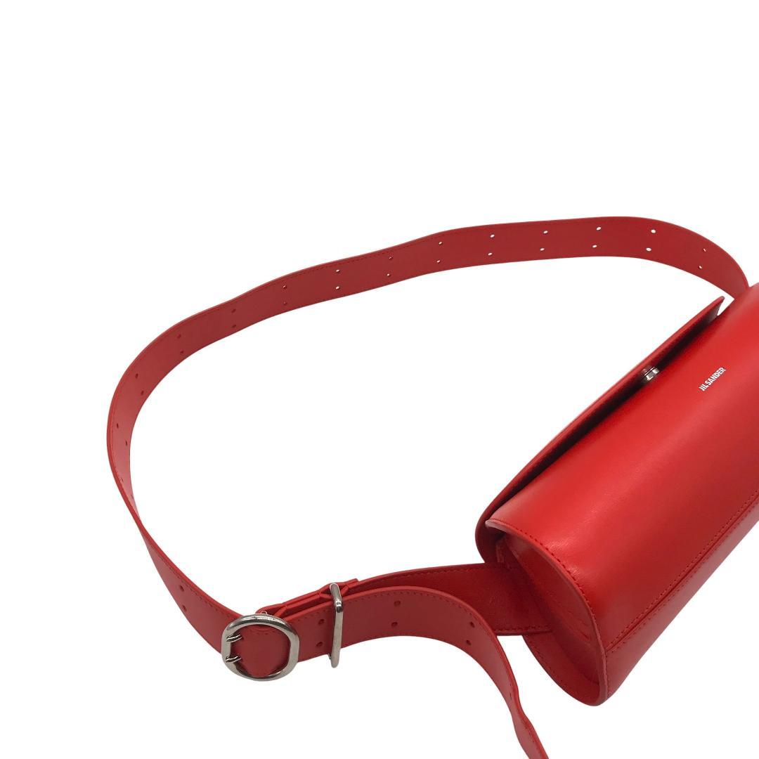 【現行品/極美品】ジルサンダー カンノーロ ショルダーバッグ スモール レッド