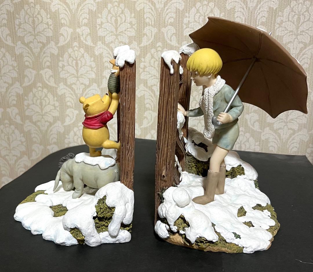 クラシックプー ブックエンド 本立て 置物