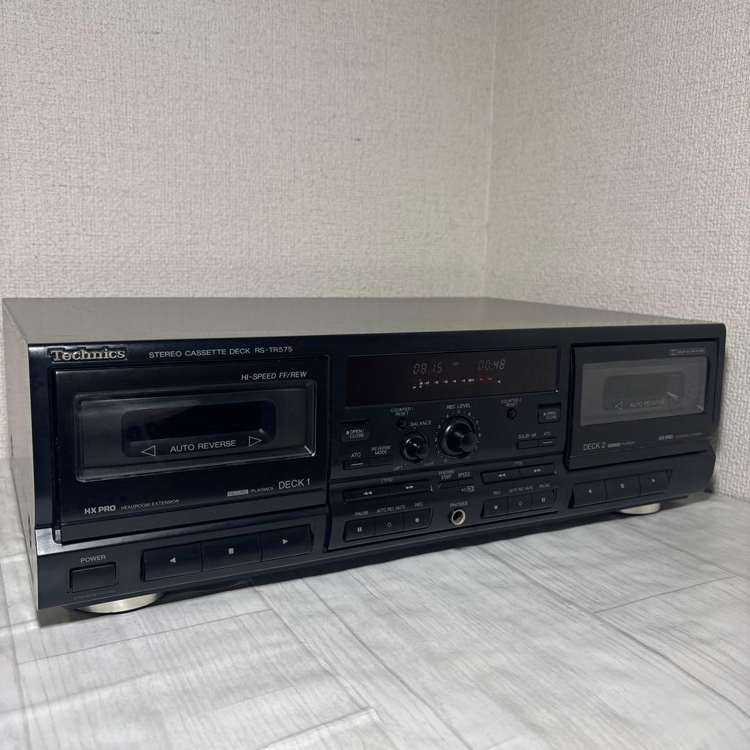 Technics テクニクス　ダブルカセットデッキRS-TR575
