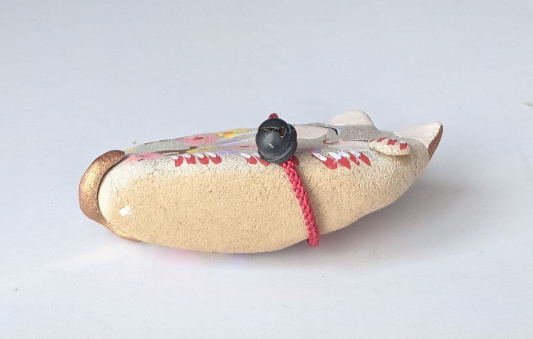 招き猫 花柄 置物