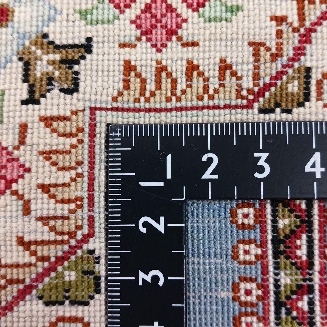 Y3200 高級ペルシャ絨毯 クム産 シルク100% 手織り100万ノット