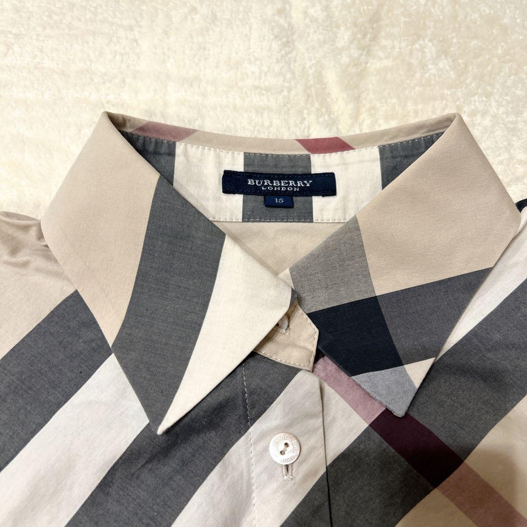 バーバリーロンドン 大きいサイズ メガチェック　ノバチェック15号 ベージュ