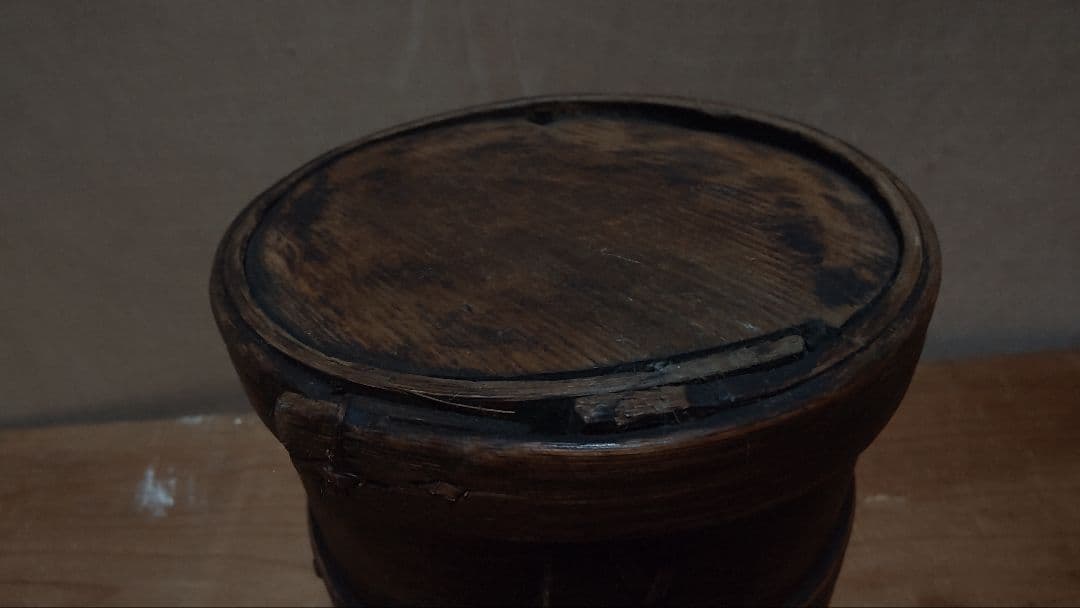 木製　円形　わっぱ　桶　古道具　時代物　古物