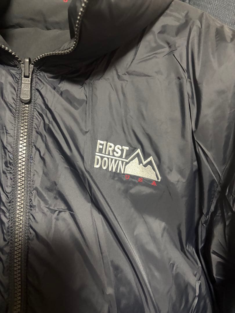 激レアサイズ FIRST DOWN ダウンジャケット リバーシブル ペイズリー