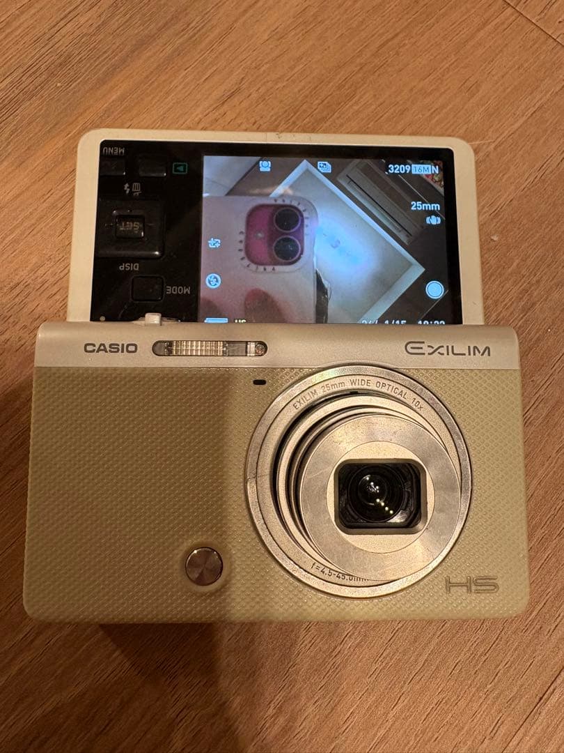 CASIO EXILIM H5 コンパクトデジタルカメラ クリーム色