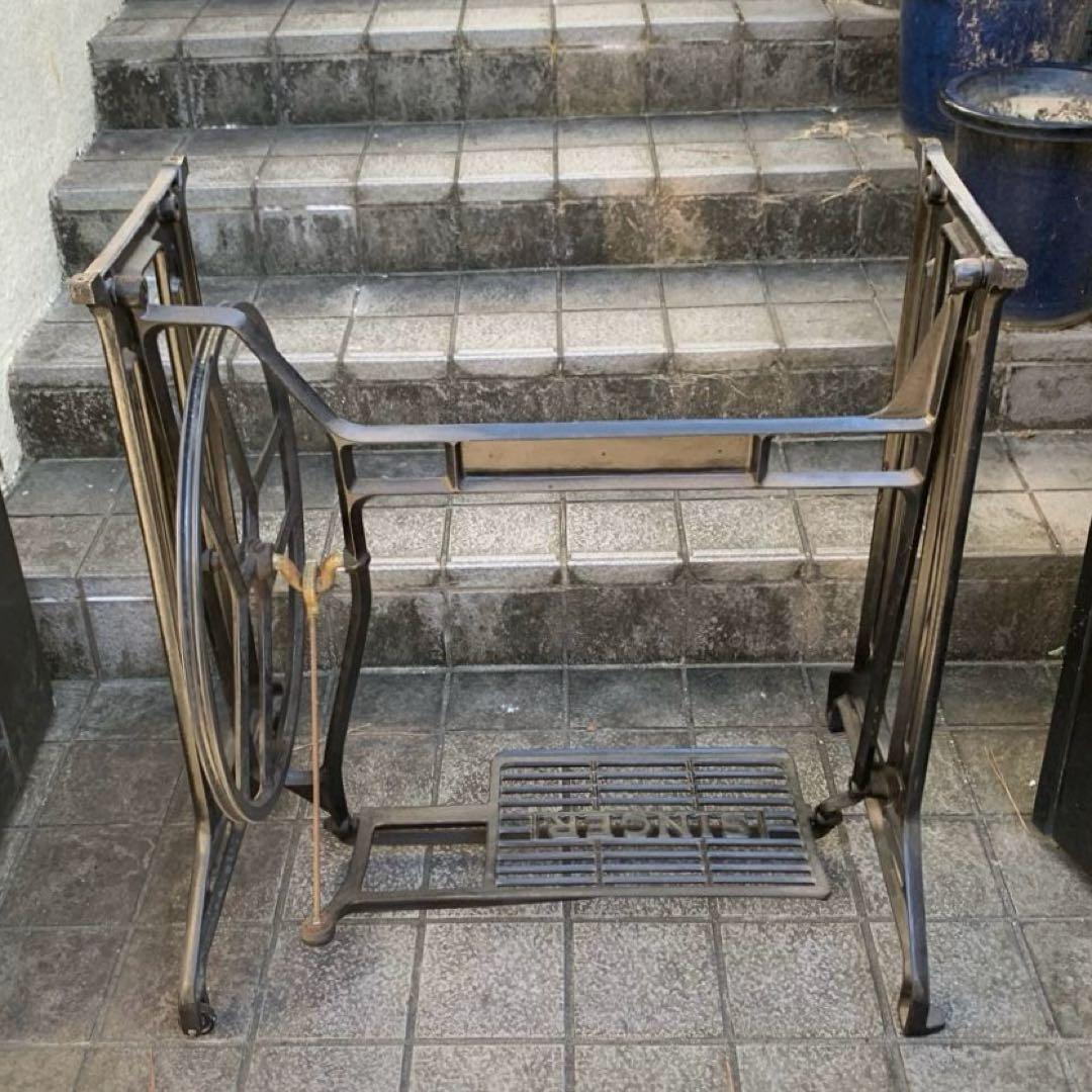 SINGER ミシンスタンド 手動式 テーブル 台座 レトロ 希少 引取り推奨