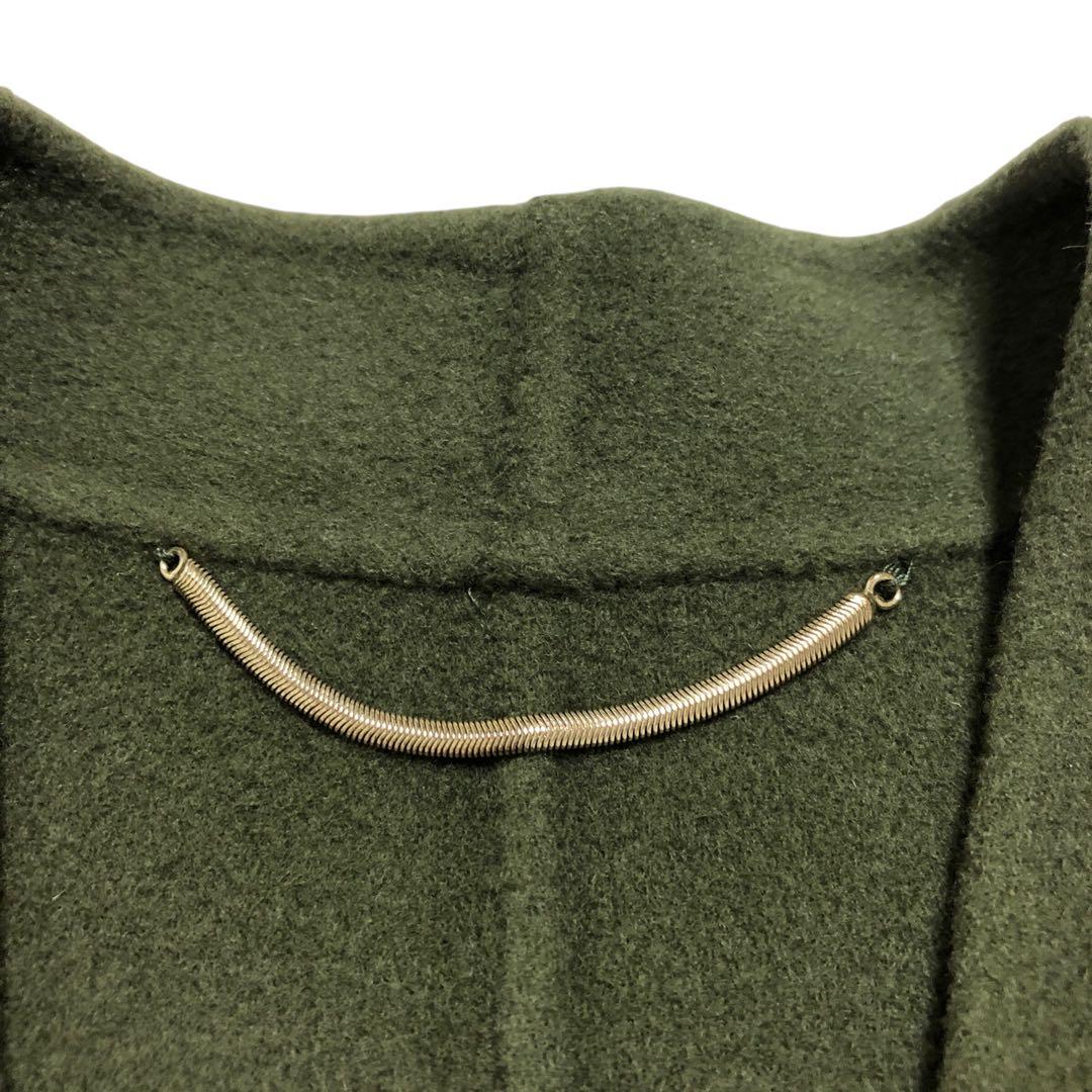 MaxMara MARELLA マフラー付 ノーカラーコート M ウール 高級