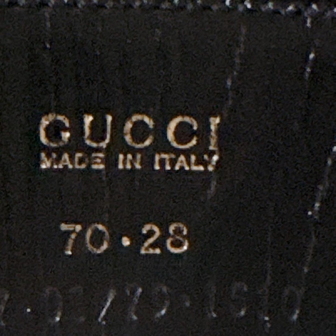 ✨未使用級✨ GUCCI インターロッキング GGロゴ レザー ブラック