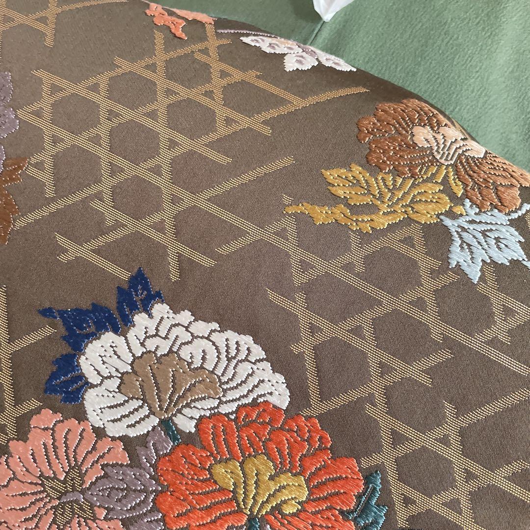 訪問着　フルセット　栞　地紙　紐紋様　エキゾチックカラー　躾糸付き　着物　Q5