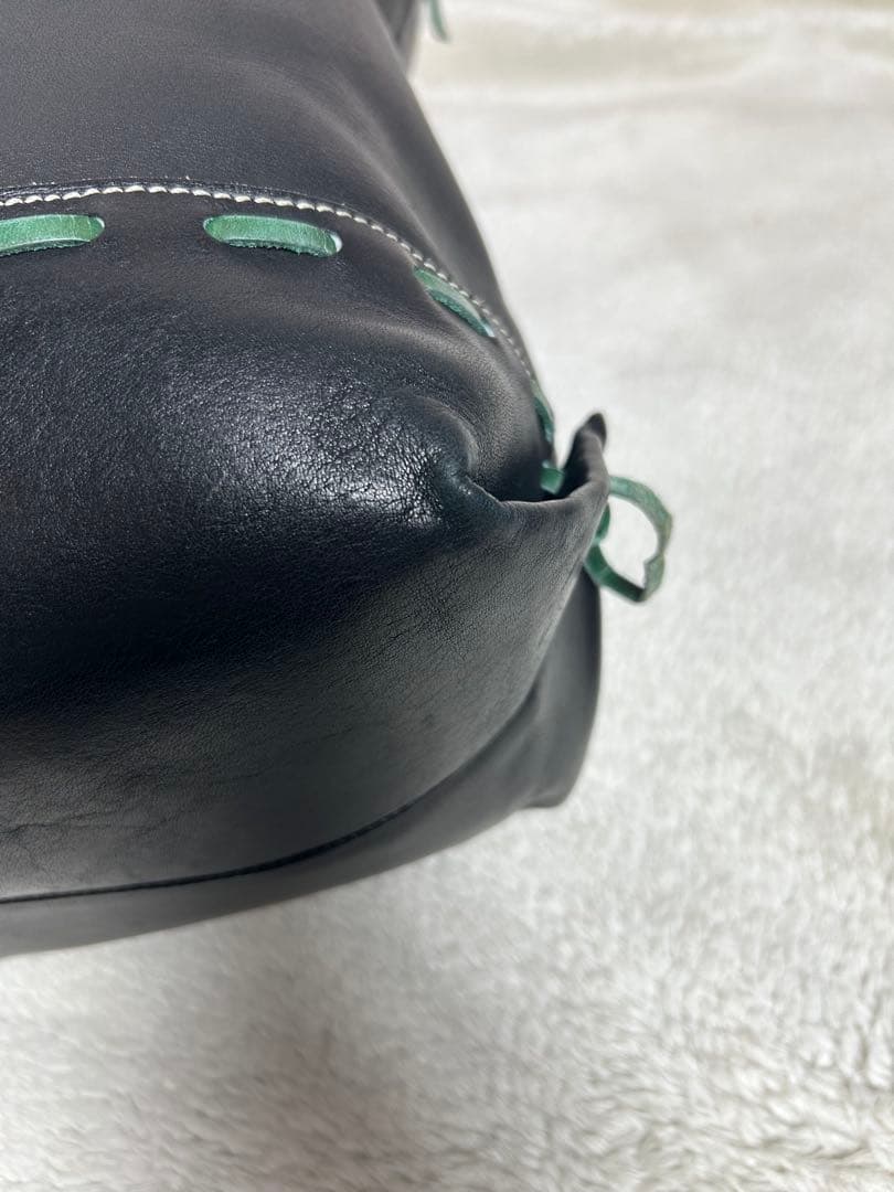 久保田スラッガー✖️ヤクルトスワローズ　グラブトート　大　レザー　ブラック