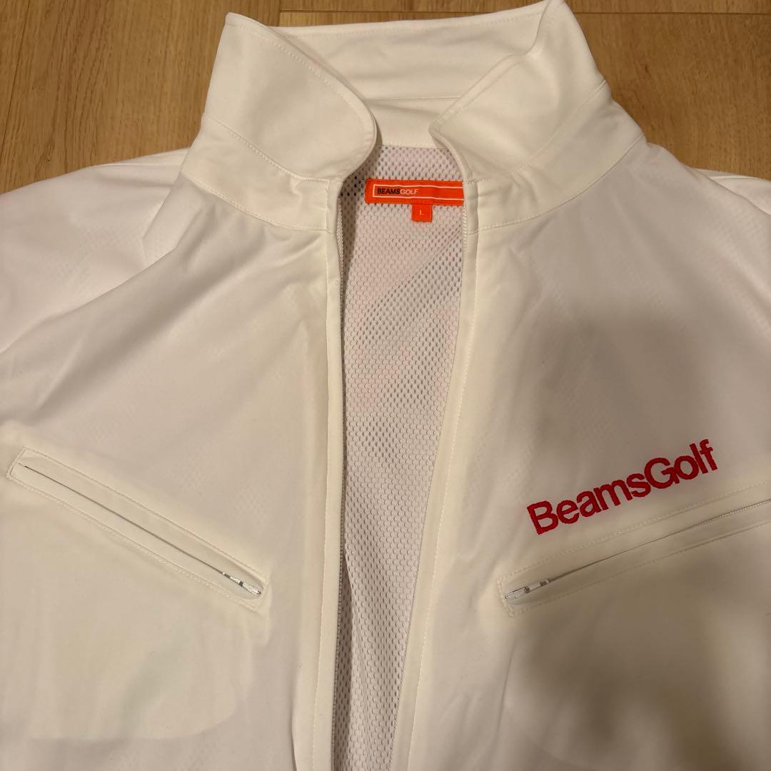 ビームスゴルフ　BEAMSGOLF エアシャットジャケット　胸ロゴ　L