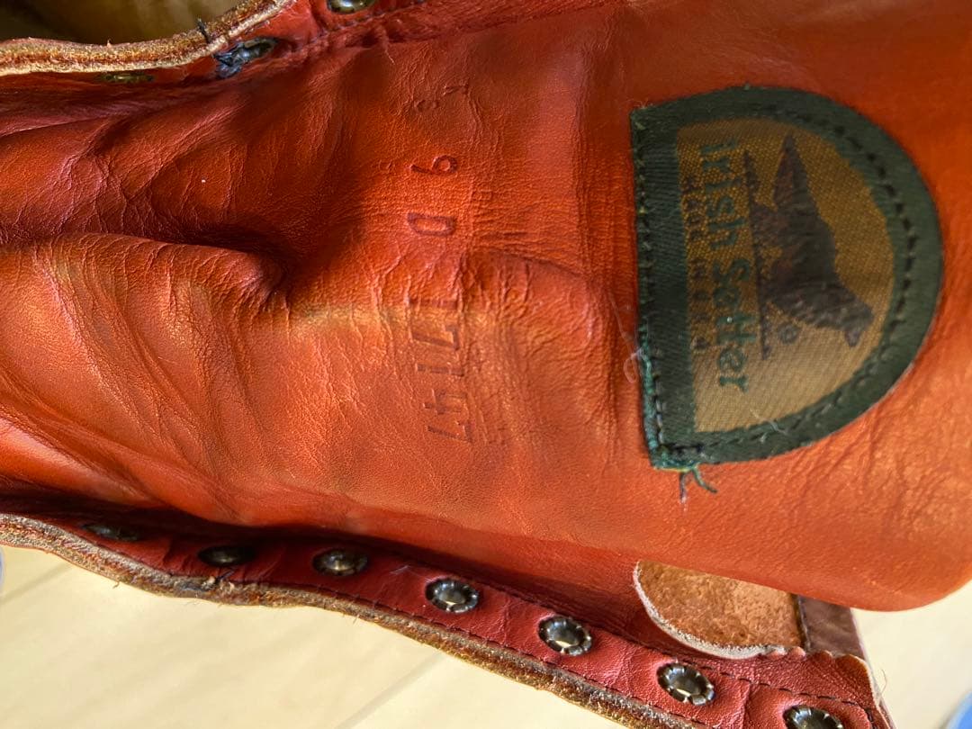 【希少&美品】90s/半円犬タグ/877/アイリッシュセッター/赤茶