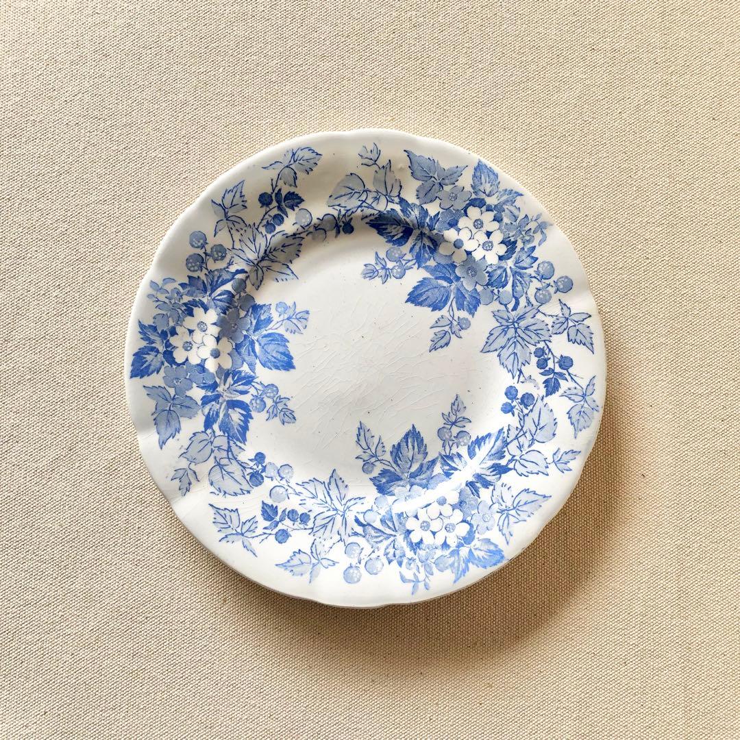 1900年代初期 フランス　サルグミンヌ《RUBIA》デザートプレート　希少