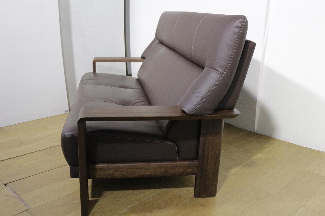 karimokuカリモク家具★Chitanoチターノ★３人掛けソファ★本革