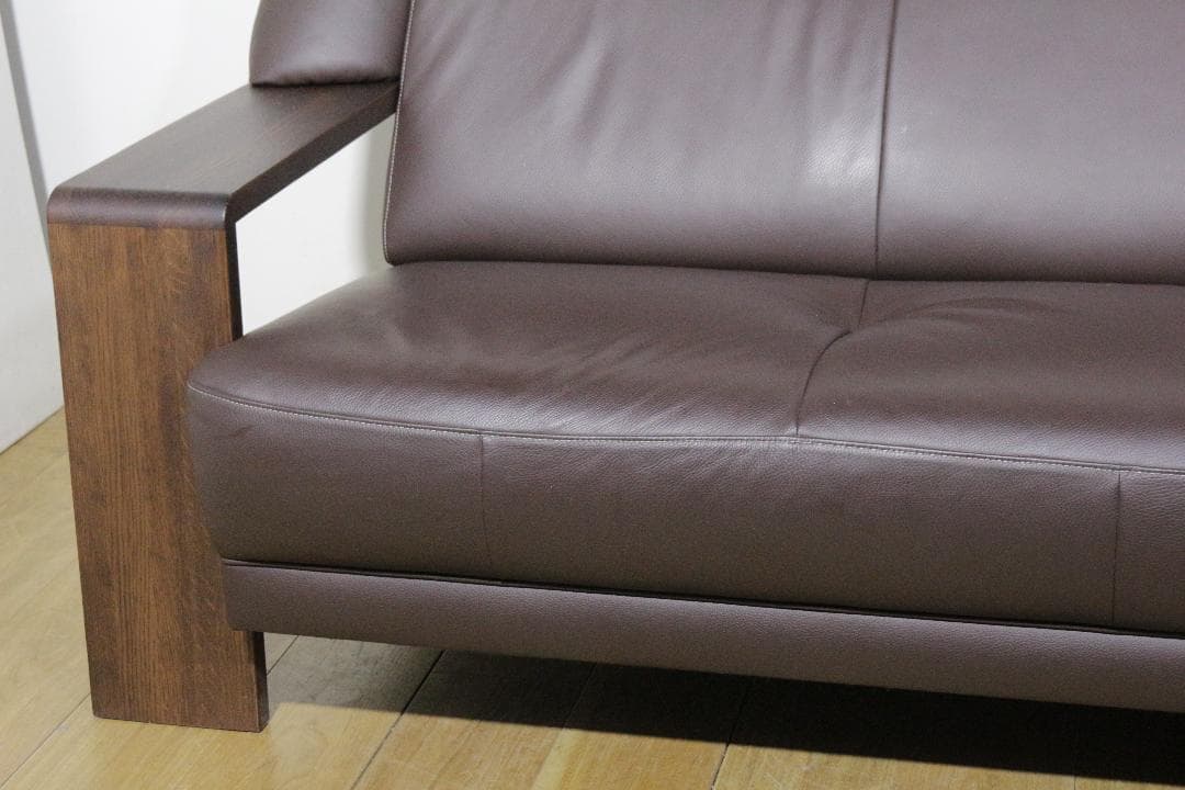 karimokuカリモク家具★Chitanoチターノ★３人掛けソファ★本革