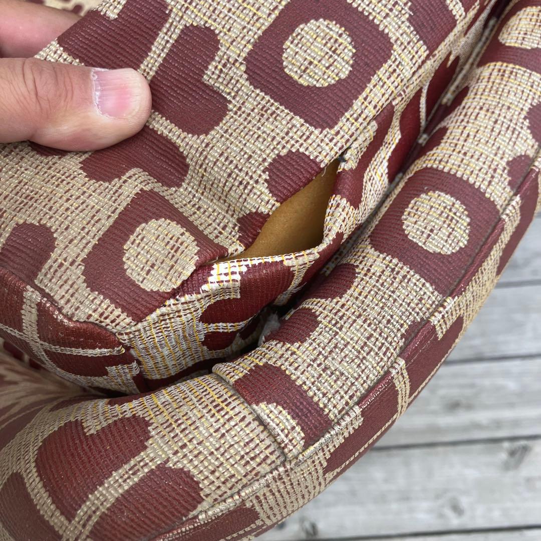 昭和レトロ ミッドセンチュリー 幾何学模様ソファー 1人掛けソファー 古家具