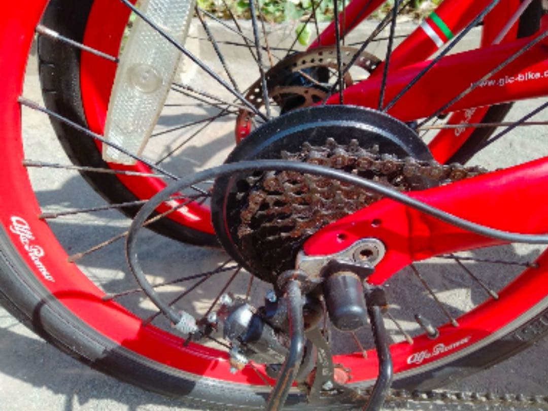 Alfa Romeo 折りたたみ自転車　レッド　アルミフレーム　大人用