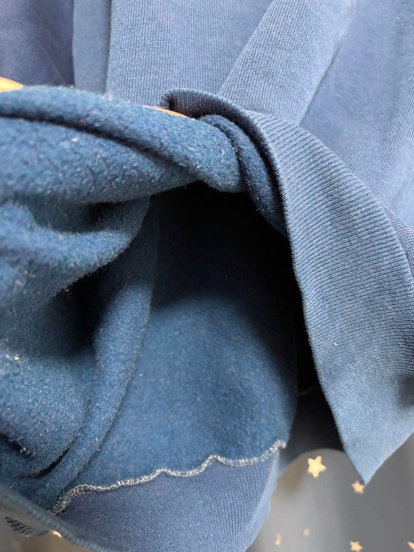 g*i様 60s ヴィンテージ カレッジスウェット M.S.U. ネイビー 染み