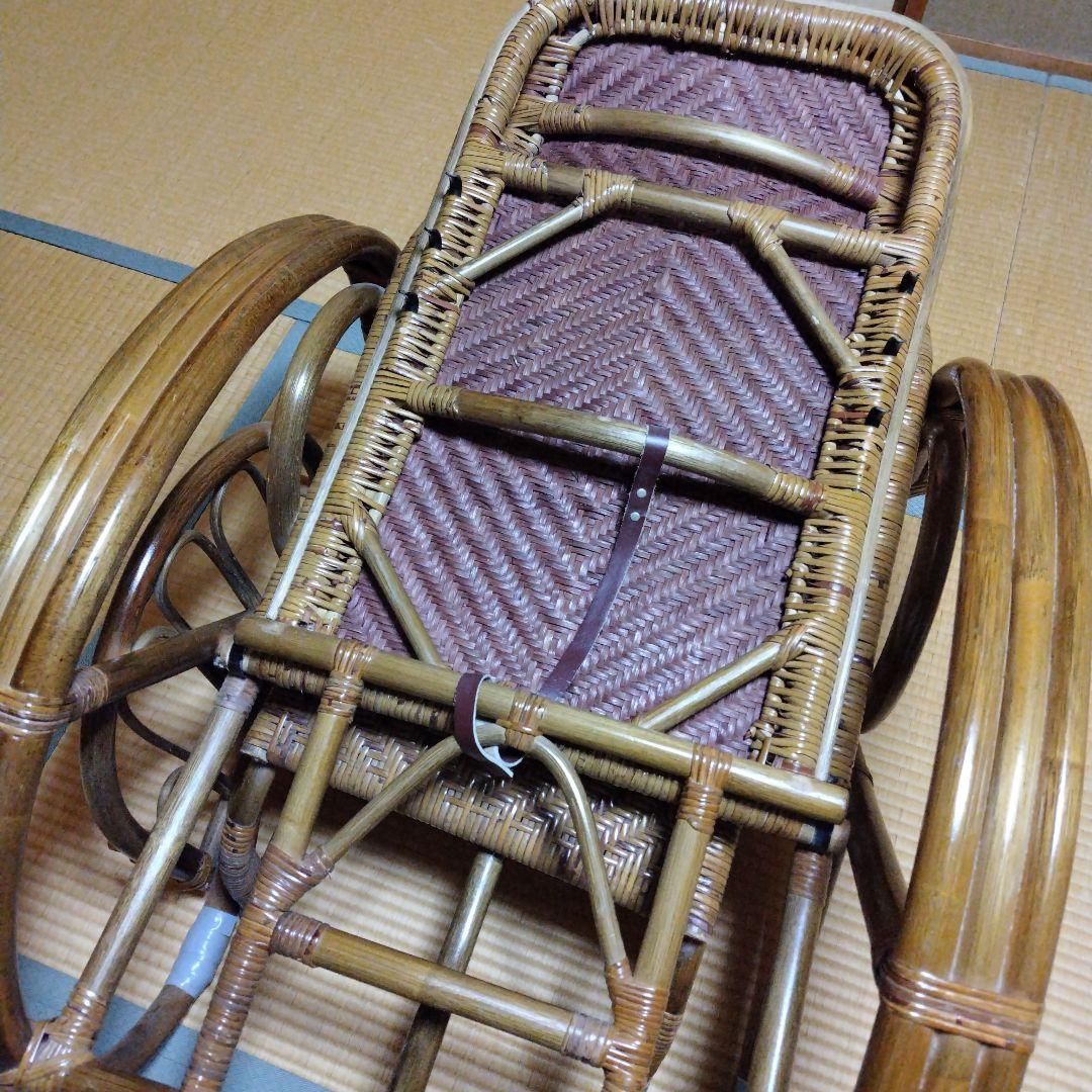 ラタンリクライニングチェア