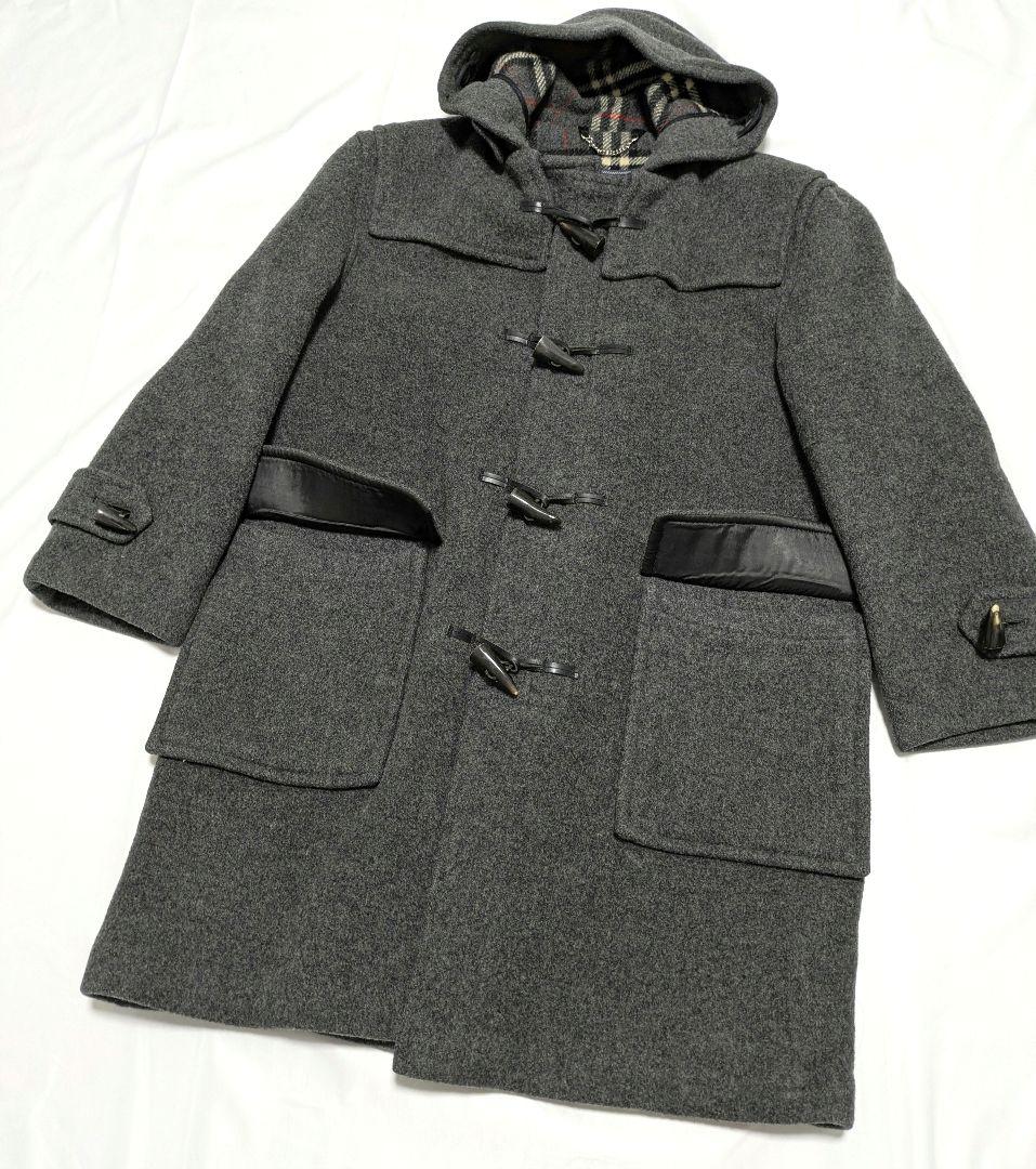極美品✨ バーバリー ダッフルコート ノバチェック ウール100% グレー