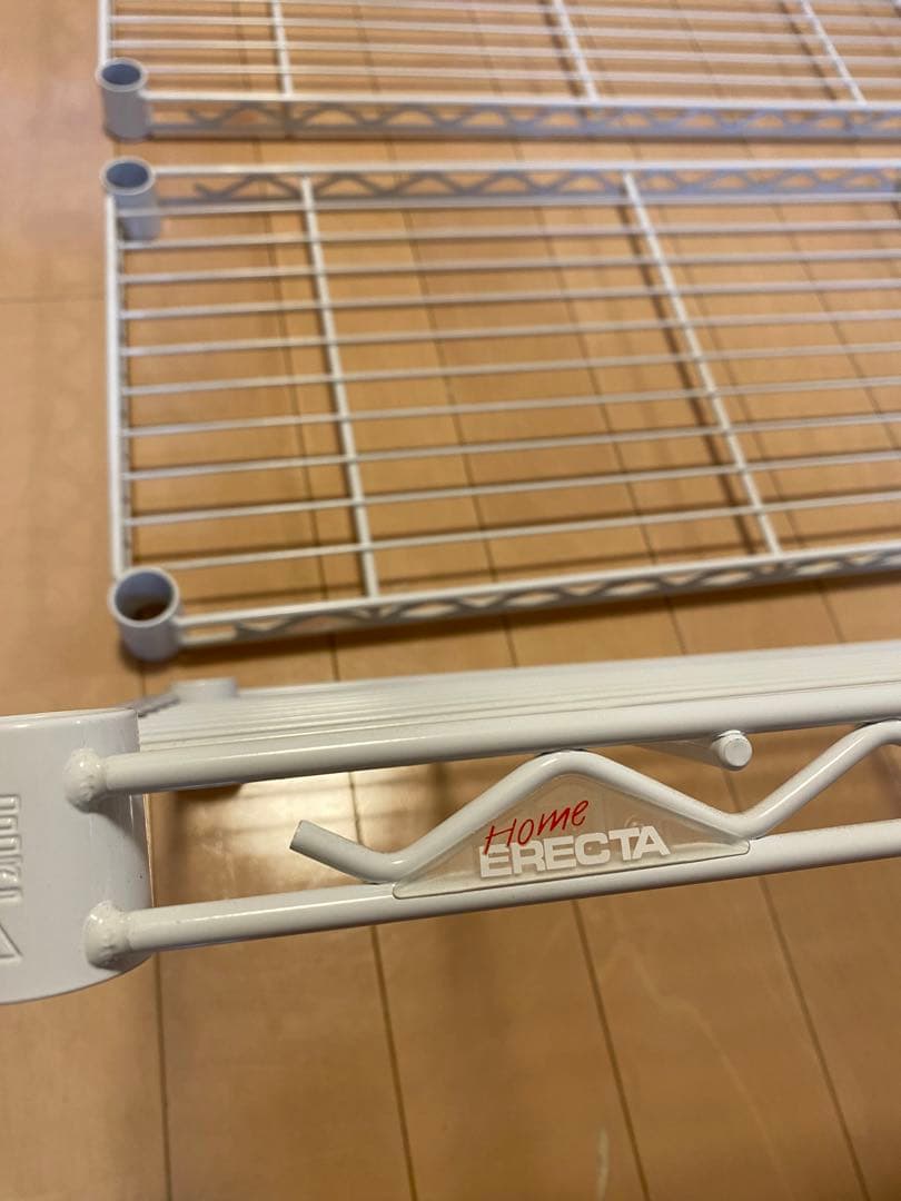 収納　ホームエレクター 白　スチールラック