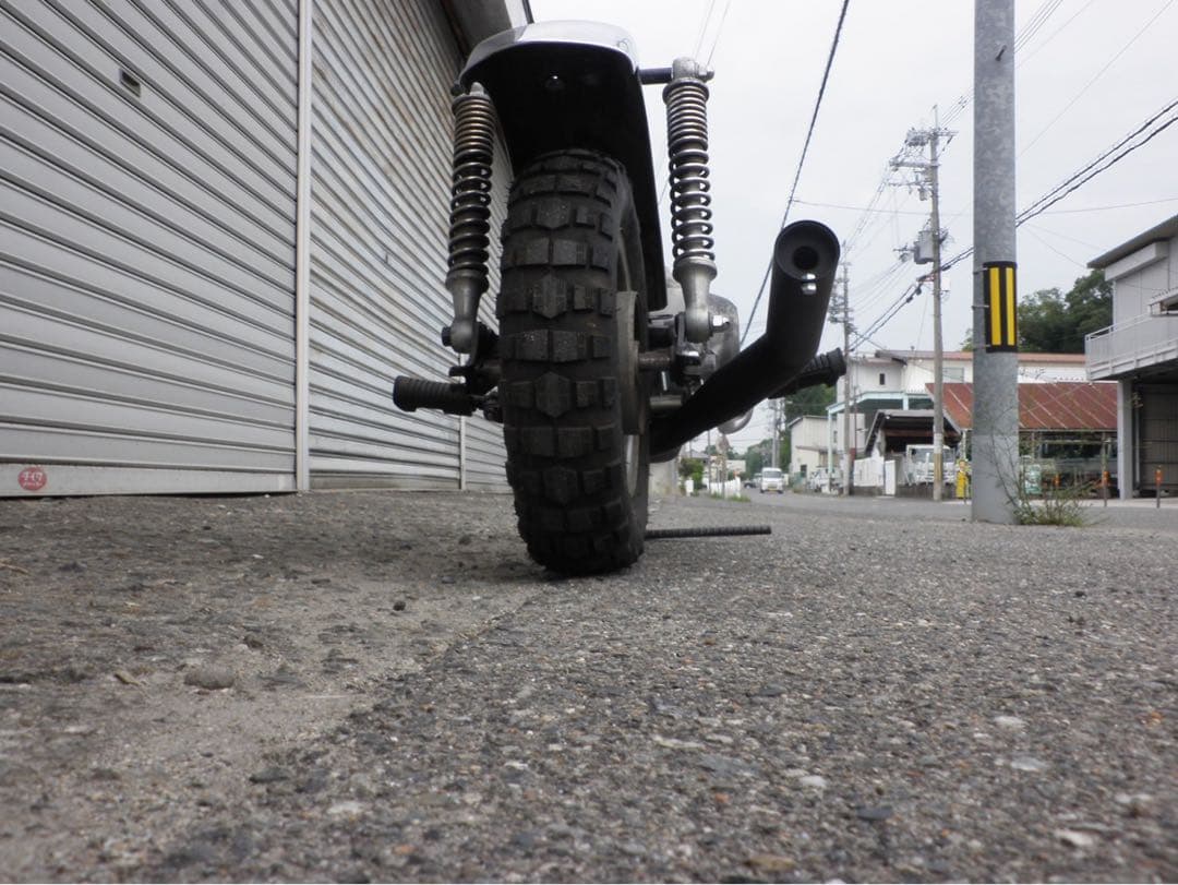 しーちゃん出品。モンキー 鉄管マフラー　ベーシック改/ワイド